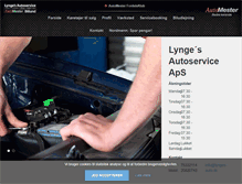 Tablet Screenshot of lynges-auto.dk